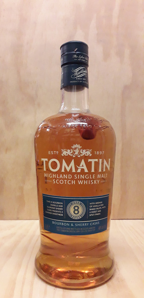 Highland Single Malt Scotch Wisky TOMATIN 8 Anos 40%alc. 100cl