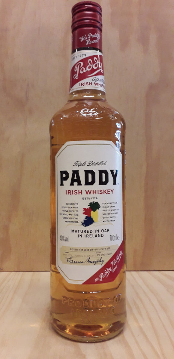 Paddy Irish Whiskey 40%alc. 70cl