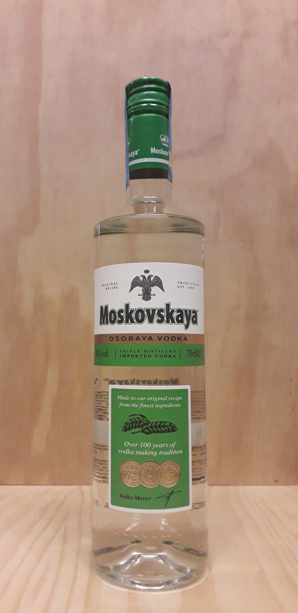 Vodka Moskovskaya 38%alc. 70cl
